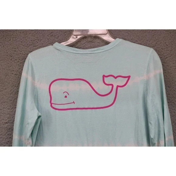 Vineyard Vines Long Sleeve T-Shirt-Size Small-Tie Dye-Whale-Logo - Picture 8 of 8